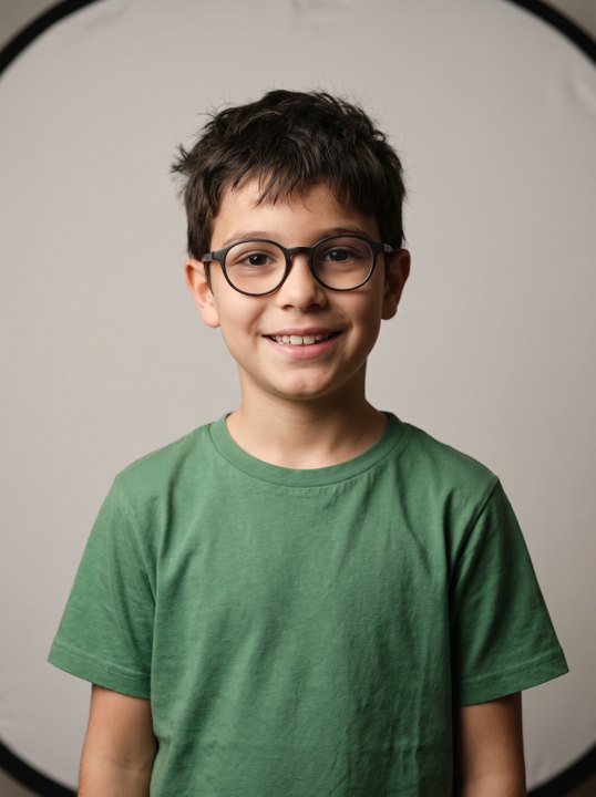 La foto de un chico en el set